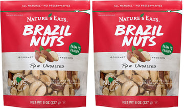 Natures Eats Brazil Nuts, 8 Oz (Pack of 2)