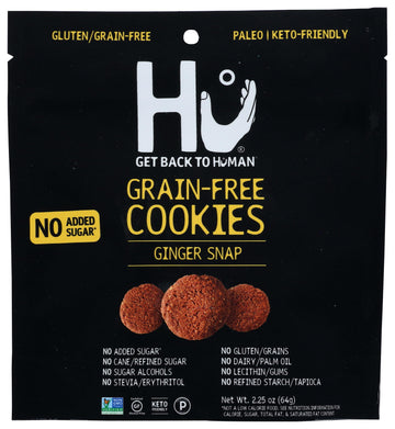 Hu Kitchen Ginger Snap Cookies, 2.25 Oz