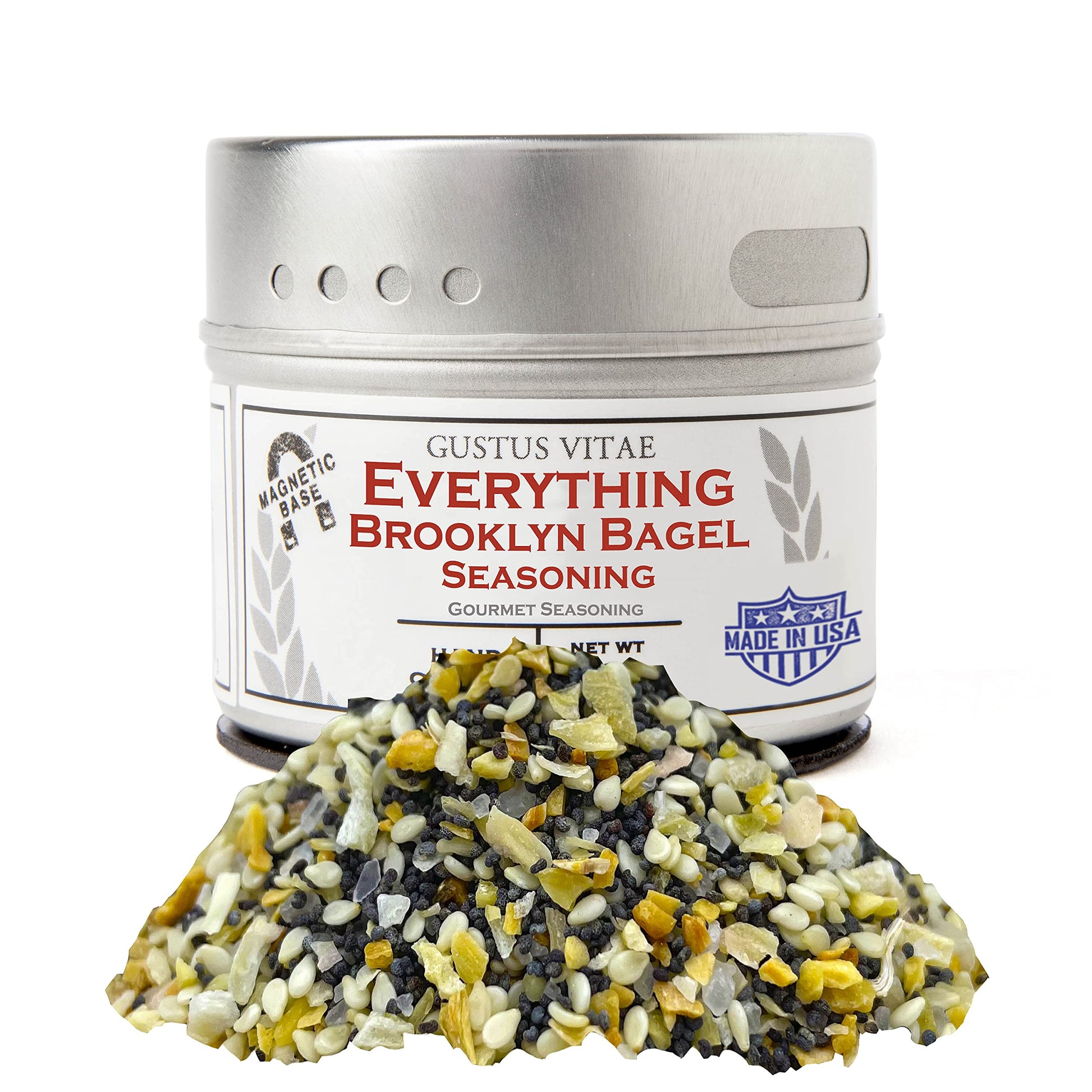 Everything Bagel Seasoning | Gourmet Spice Mix | Artisanal Seasoning | Non Gmo, Made In Usa | 1.9 Oz | All Natural | Small Batch