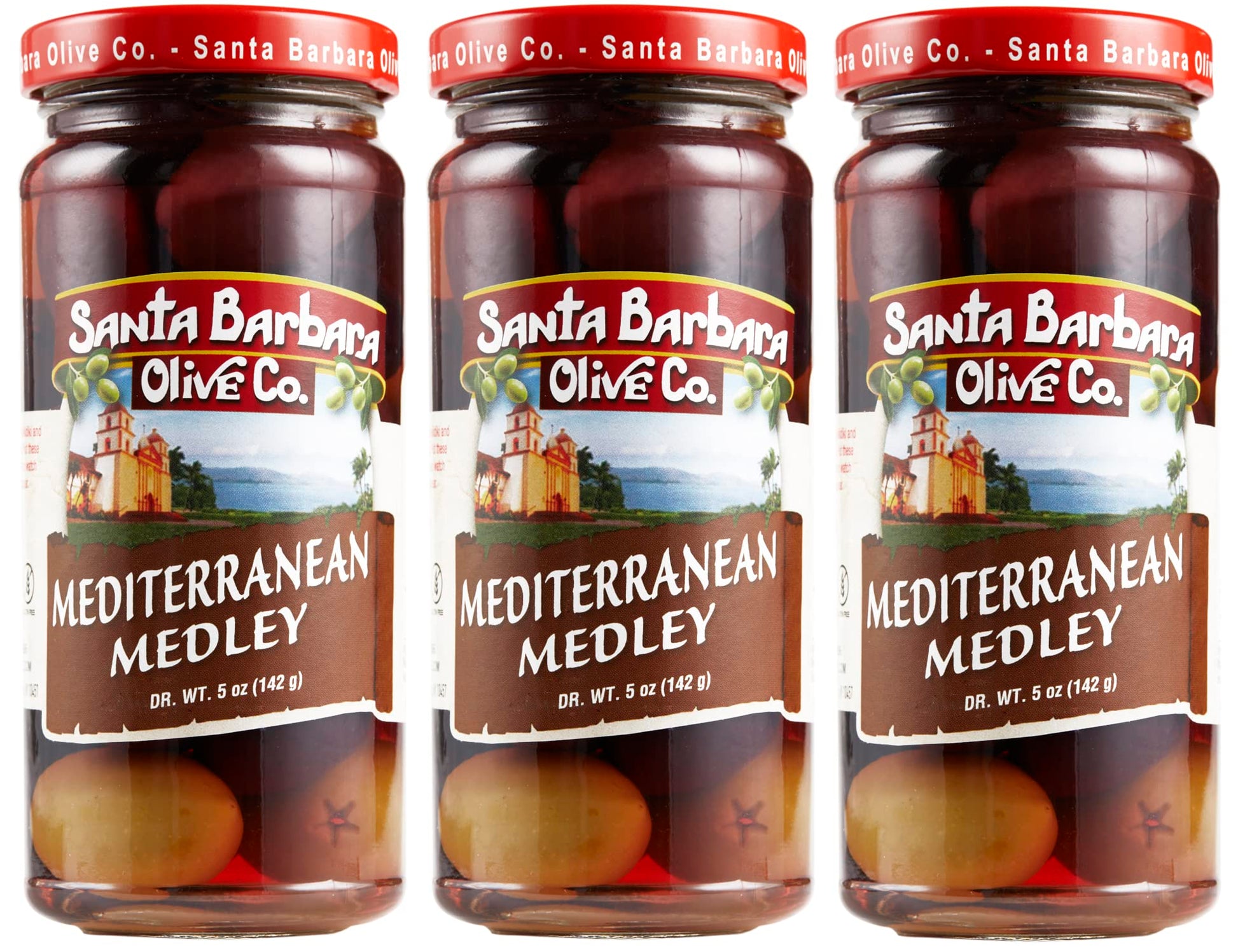 Santa Barbara 3pk Mediterranean Medley Olives 5oz