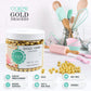 OCREME Gold Dragees for Cake Decorating, Metallic Sphere Sprinkles, 8mm, 1 Pound, Non-Toxic, Cookie & Cupcake Toppings
