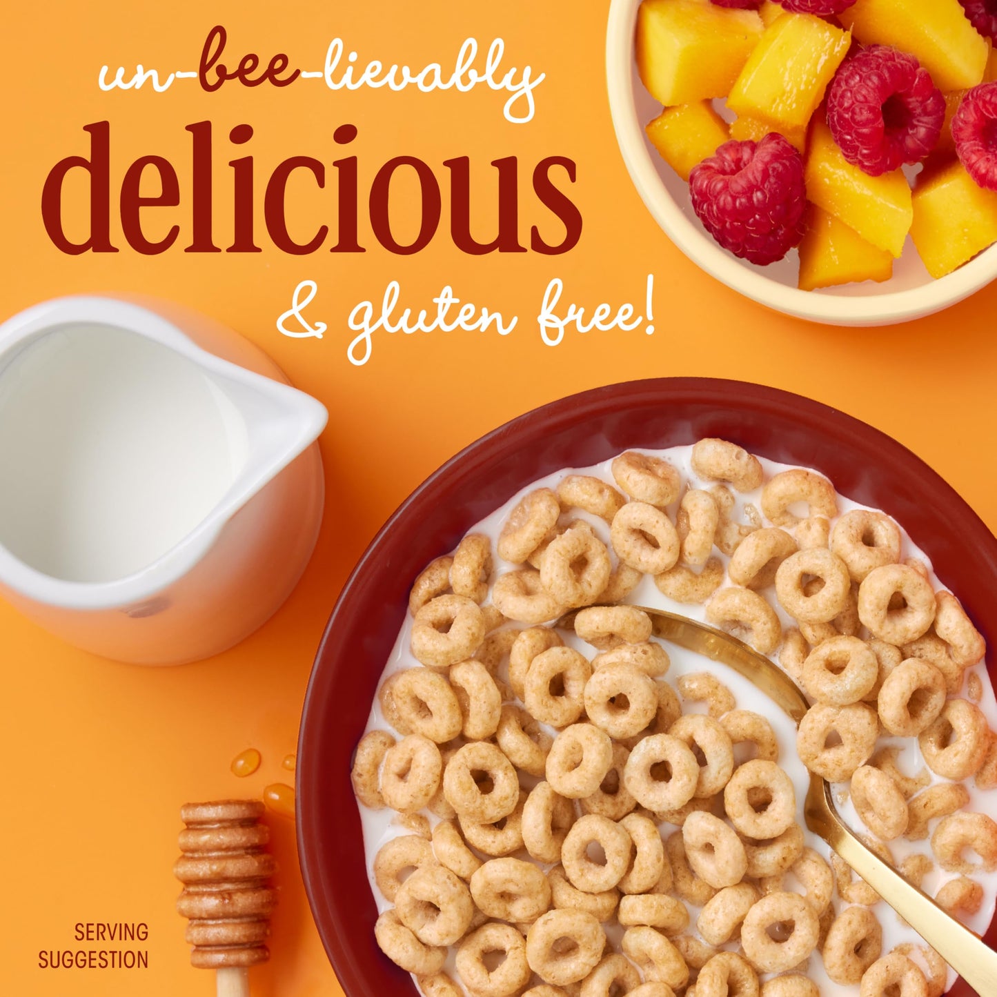 Honey Nut Cheerios Heart Healthy Breakfast Cereal, Gluten Free Cereal With Whole Grain Oats, Giant Size, 27.2 oz