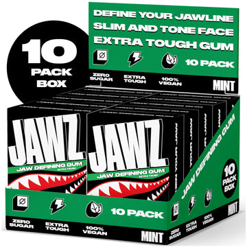 Jawline Chewing Gum (4 Month Supply) Mint - Define Your Jawline, Slim And Tone Your Face - Facial Exerciser For Men And Women -