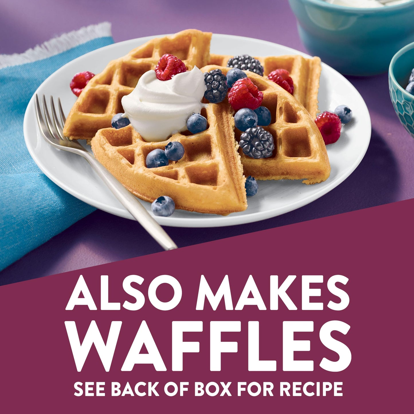 Krusteaz Sweet Cream Pancake and Waffle Mix  Light & Fluffy  26 oz Boxes (Pack of 8)