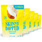 SkinnyDipped Lemon Bliss Almonds, Healthy Snack, Plant Protein, Gluten Free, 3.5 oz Resealable Bags, Pack of 5