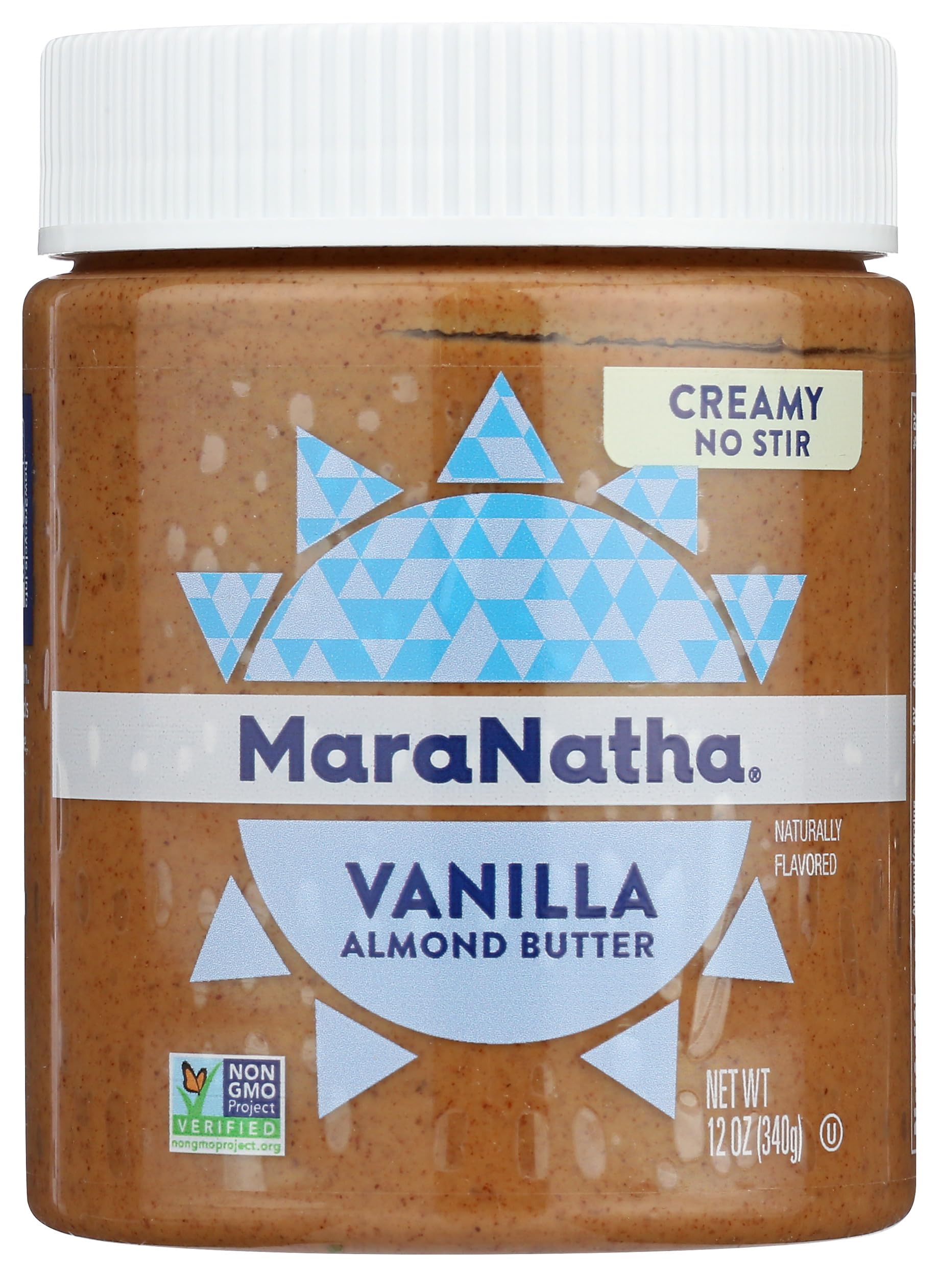 MaraNatha Vanilla Raw Almond Butter, Non GMO, 12 Ounces (Pack Of 6)