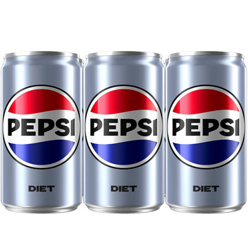 Diet Pepsi Cola Soda Pop, Zero Sugar, 7.5oz mini Cans, 6 pack