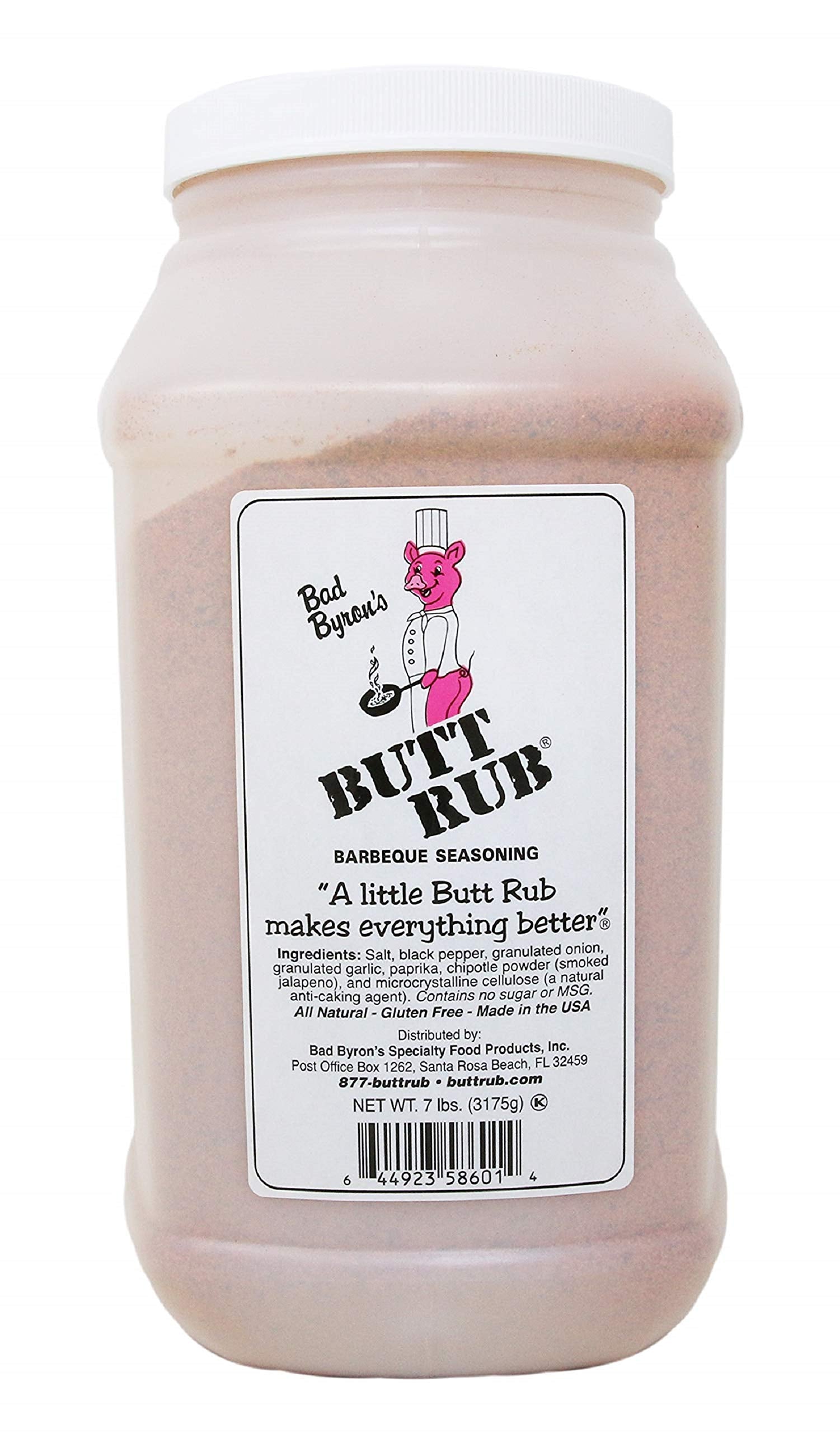 Butt Rub Barbeque Seasoning – All-Purpose Dry Rub for Pork, Chicken, Beef – 112 Ounce