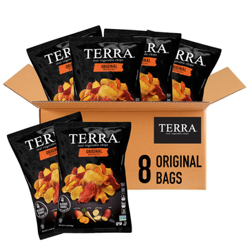 Terra Vegetable Chips, Original with Sea Salt Vegetable Chips, 1.5 oz (Pack of 8)