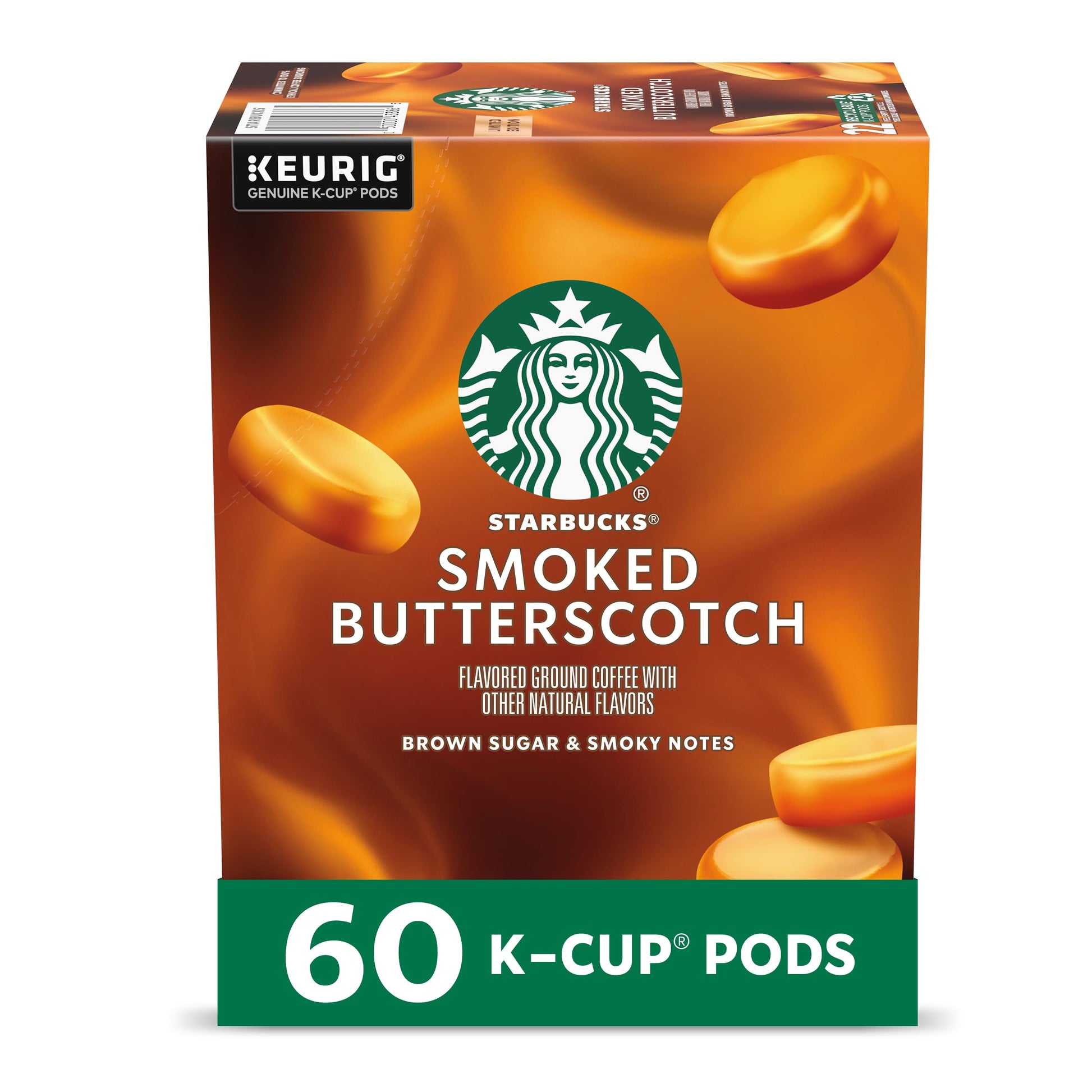 Starbucks K-Cup Coffee Pods  Rich Flavor Butterscotch Flavored Coffee For Keurig Beverage Makers  100% Arabica  Special Release  1 Box (10 Pods)