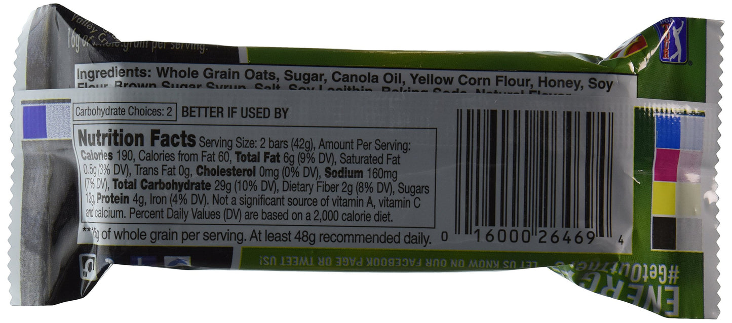 Nature Valley Crunchy Granola Bars Oats 'N Honey 15 Two Bar Pouches (30 Bars) - 1.5 Oz. Each - Small Storage Space Friendly