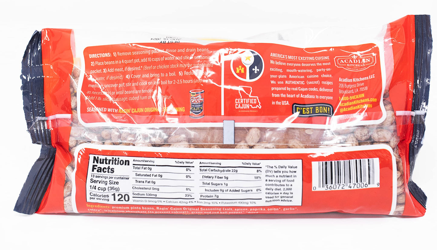 Seasoned Pito Beans 16 Oz Ragin Cajun (Pack Of 1)