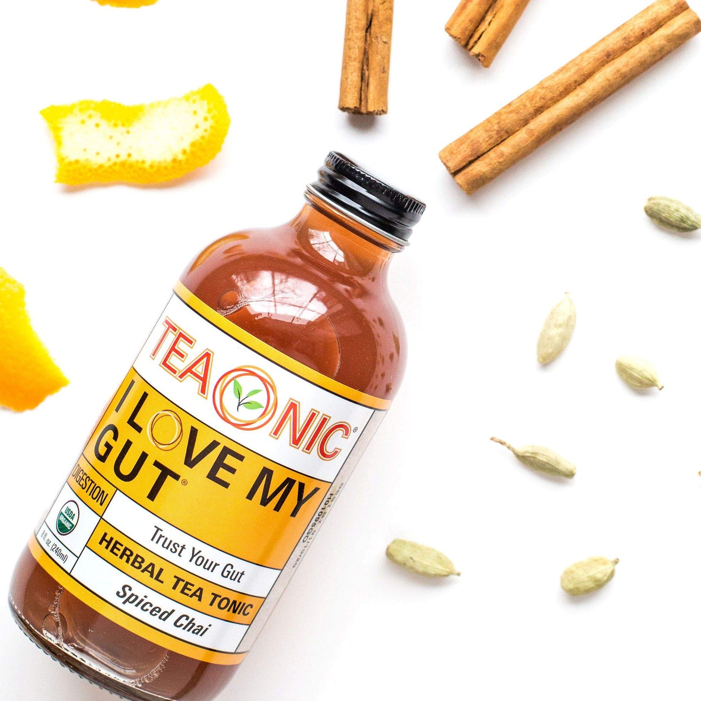 Teaonic I Love My Variety Pack, Detox Tea Tonic, Lemon Ginger Tea, Hibiscus Tea, Usda-Certified, Vegan, Gluten-Free, Non-Gmo, 6