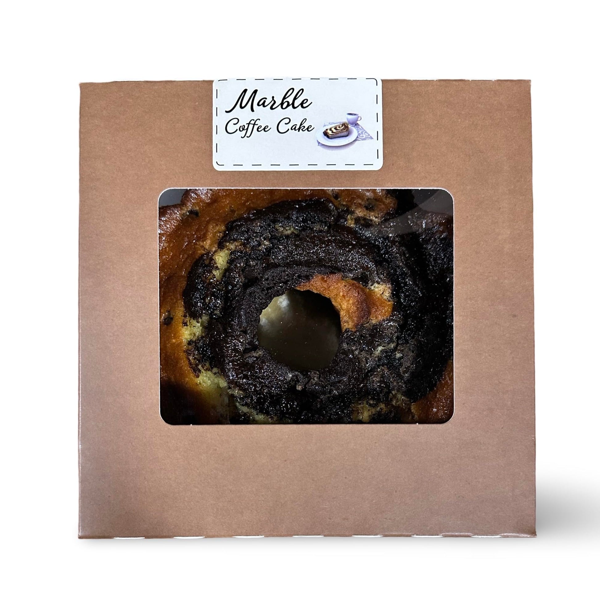 Carlottas Bakery Authentic New York Round Coffee Cakes (24 Oz, Chocolate Marble)