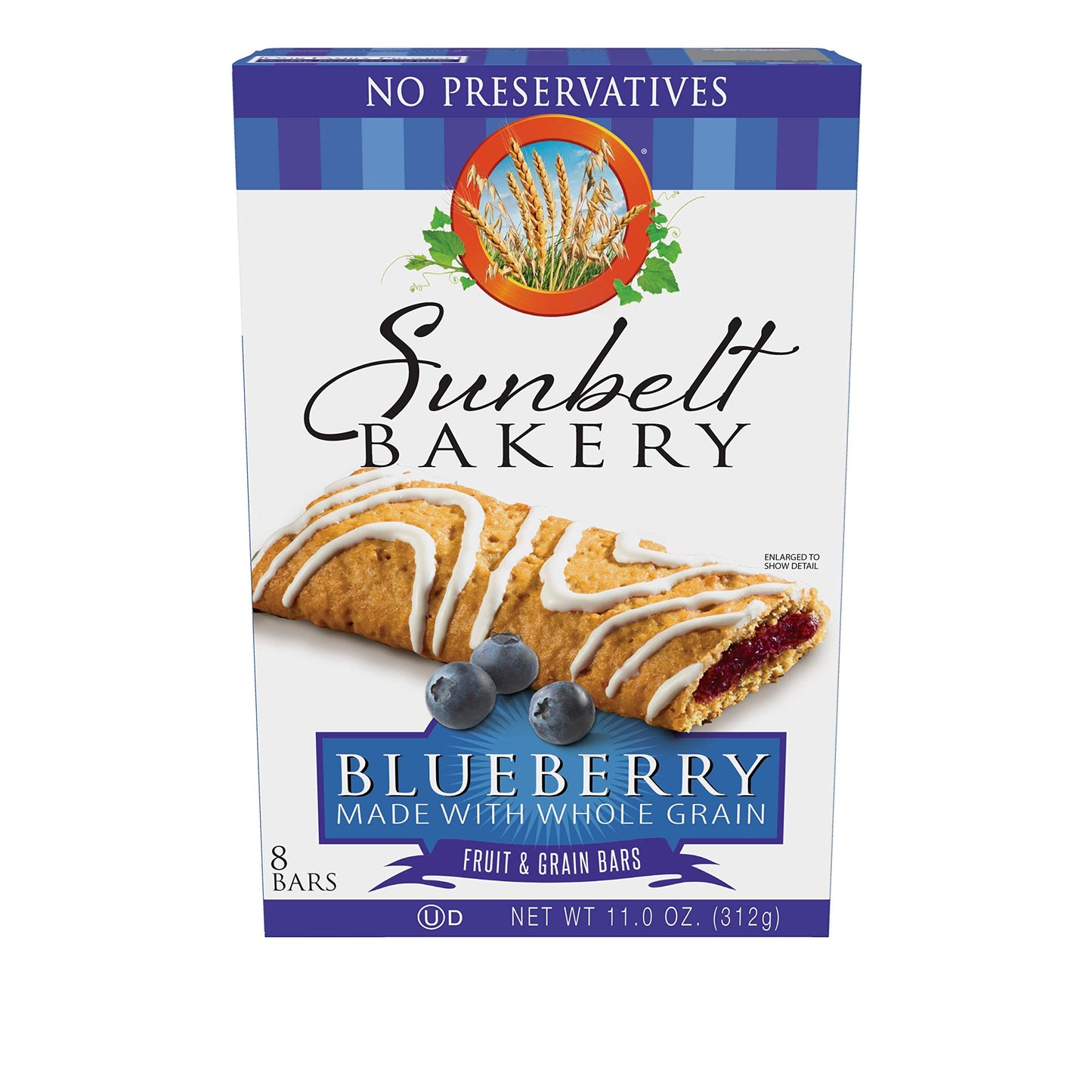 Sunbelt Bakery'S Blueberry Fruit & Grain Bars, 5 Boxes, No Preservatives (40 Bars)