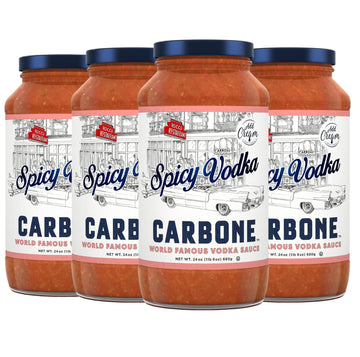 Carbone Spicy Vodka Pasta Sauce | Vegetarian, Gluten Free, Low Carb | 24 Fl Oz (Pack of 4)