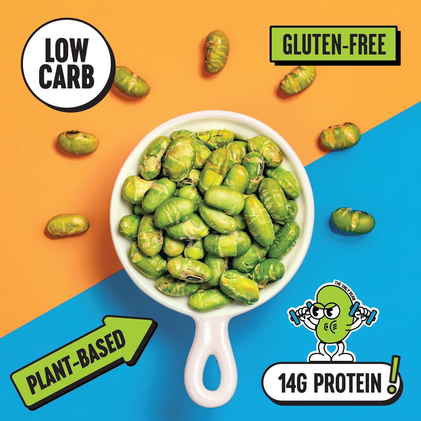 The Only Bean Crunchy Roasted Edamame Bean Snacks (5 Flavors), Healthy Snacks For Kids And Adults, High Protein Snacks, Low Carb