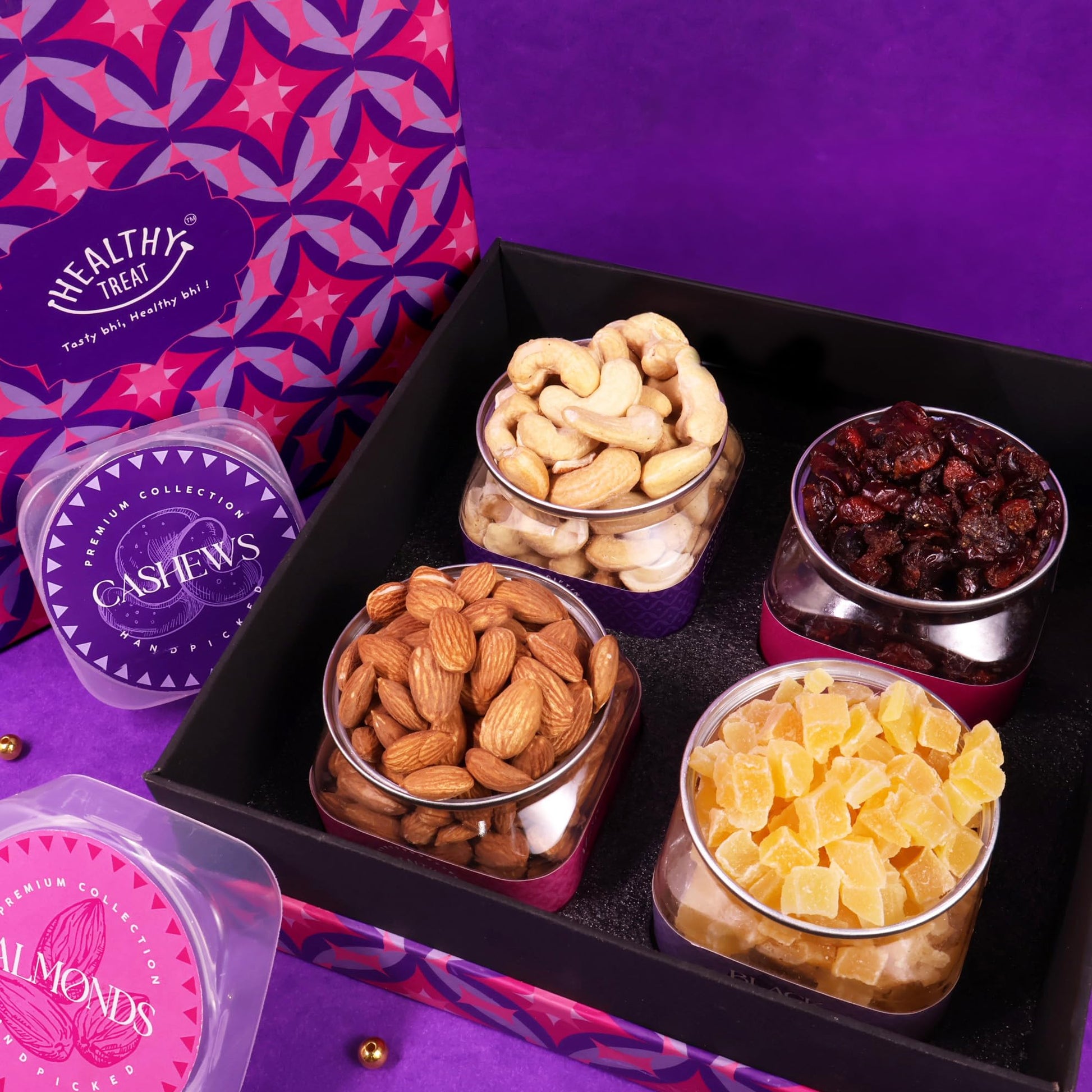 Healthy Treat Gladbites Berries and Dry Fruit Rakhi Gift Hamper | Rakhi gifts for Brother and Sister | Festival Gift Hamper | Bi
