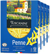 Tuscanini Authentic Italian Penne Pasta 16Oz (4 Pack) Made With Top-Grade Duflavor Blend Wheat  Done In 11-14 Minutes