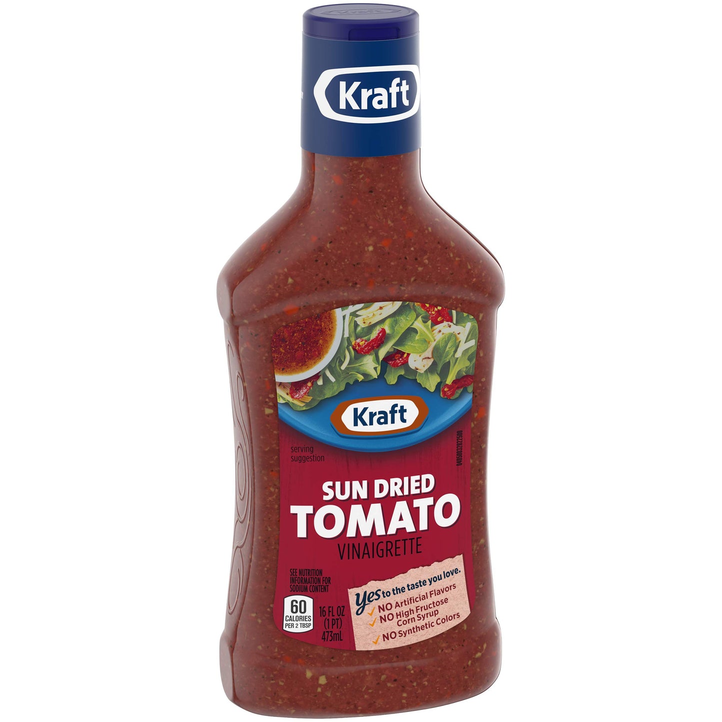 Kraft Vinaigrette Salad Dressing, Sun Dried Tomato, 16 Fl Oz Bottles, 6 Ct Pack