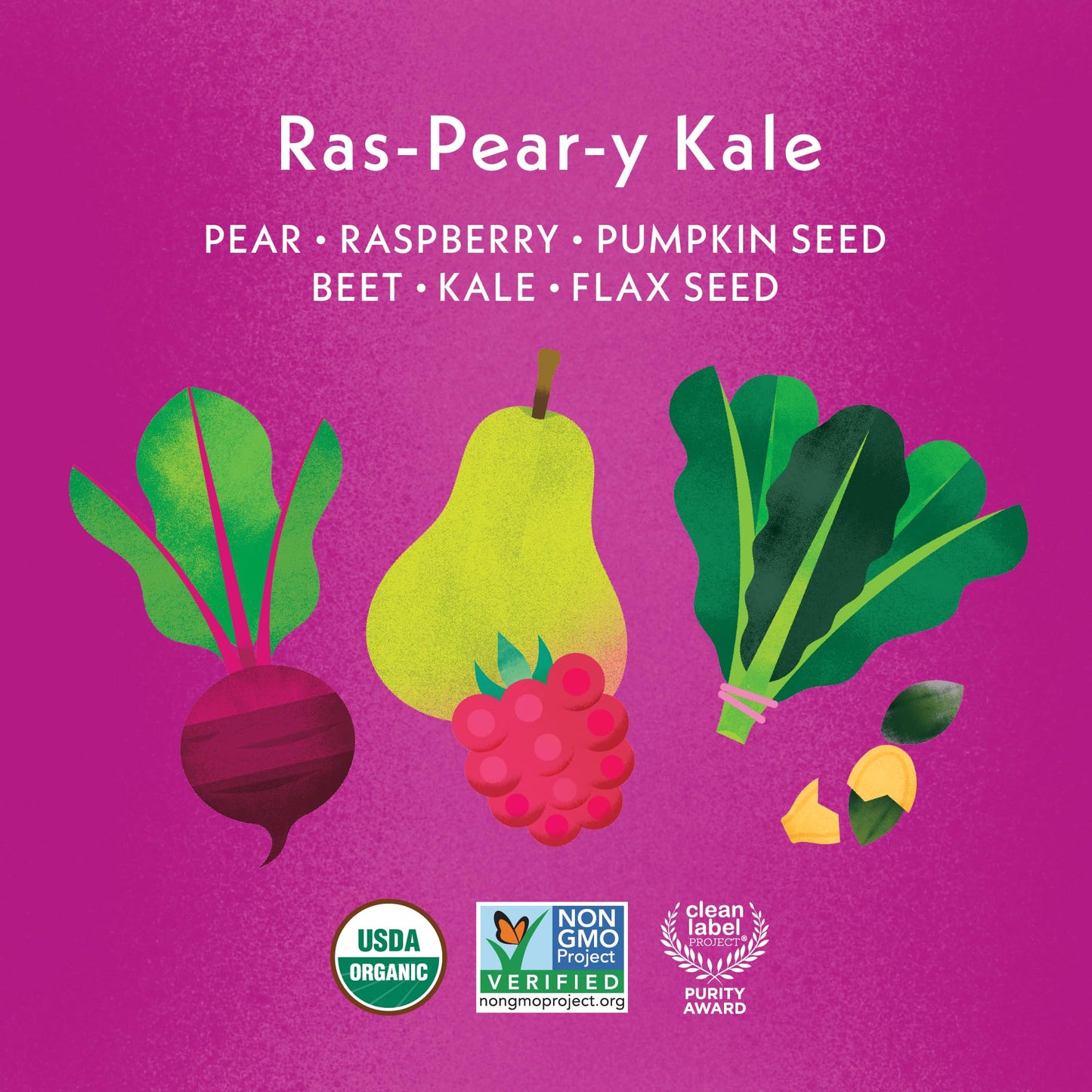 Once Upon a Farm Organic Ras-Pear-y Vanilla Smart Blend, 3.5 Oz