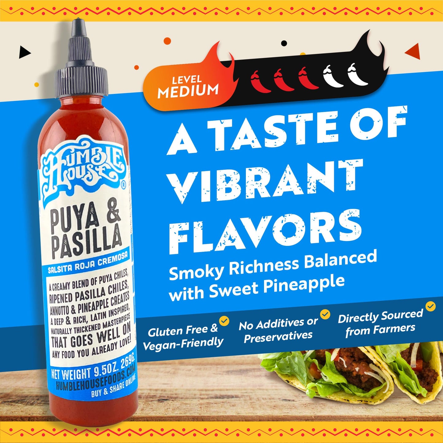 Puya & Pasilla: Salsita Roja Cremosa by Humble House (9.5oz) Valentina Sauce Meets Cochinita Pibil