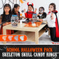 30 Pack Halloween Ring Candy - Individually Wrapped Holiday Themed Skull Candys Packed in a Skull Jar - Trick Or Treat Strawberr