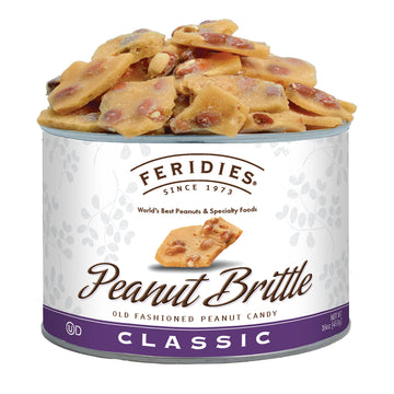 Feridies Old Fashioned Gourmet Candy Classic Peanut Brittle - 16Oz Can