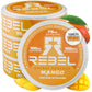 Rebel Supplements Nootropic Energy Pouches, 100mg Caffeine, Sugar-Free, Mango Flavor, Pack of 4
