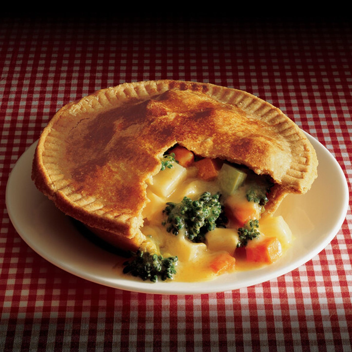Amys Frozen Meals, Broccoli Pot Pie with Cheddar Cheese Sauce, Made With Organic Vegetables, Microwave Meals 7.5 Oz