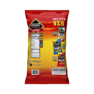 On The Border Cafe Style Chips, Tortilla, 12 Ounce (Pack Of 3)
