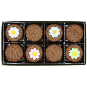 Philadelphia Candies Milk Chocolate Covered OREO Cookies - Daisies Flower Gift, 8 oz