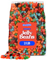 Jelly Beans - 2 lb Bulk Bag | Assorted Flavors: Strawberry Orange, Blue Raspberry, Watermelon, Grape, & Apple | Perfect for Cand