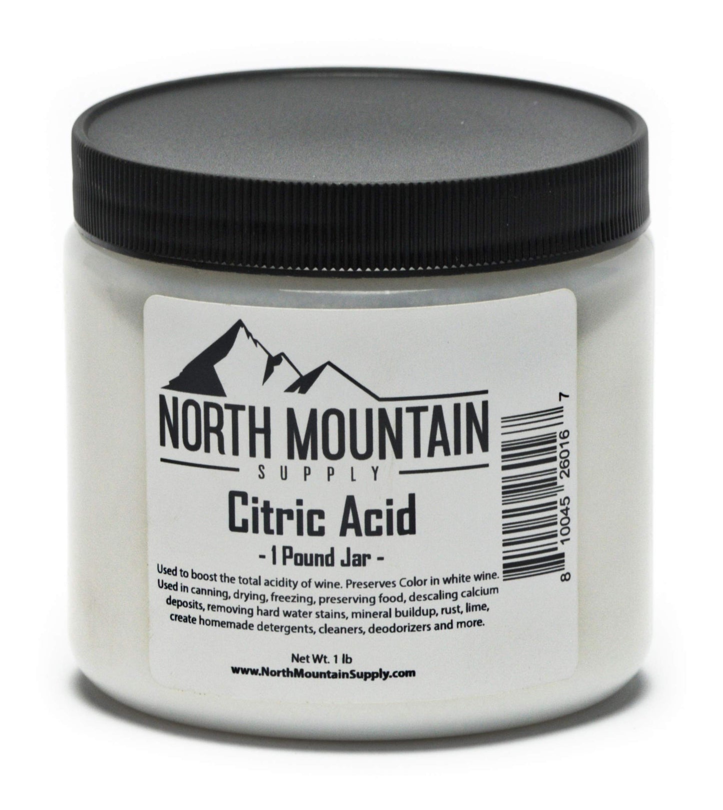 North Mountain Supply Pure Food Grade Citric Acid - 4 Pound Jar