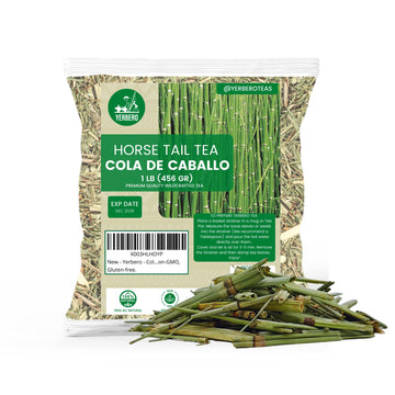 Yerbero - Cola De Caballo 1Lb (456Gr) | Horsetail Whole Loose Herbal Tea | Shave Grass/Snake Grass | Stand Up Resealable Bag | C