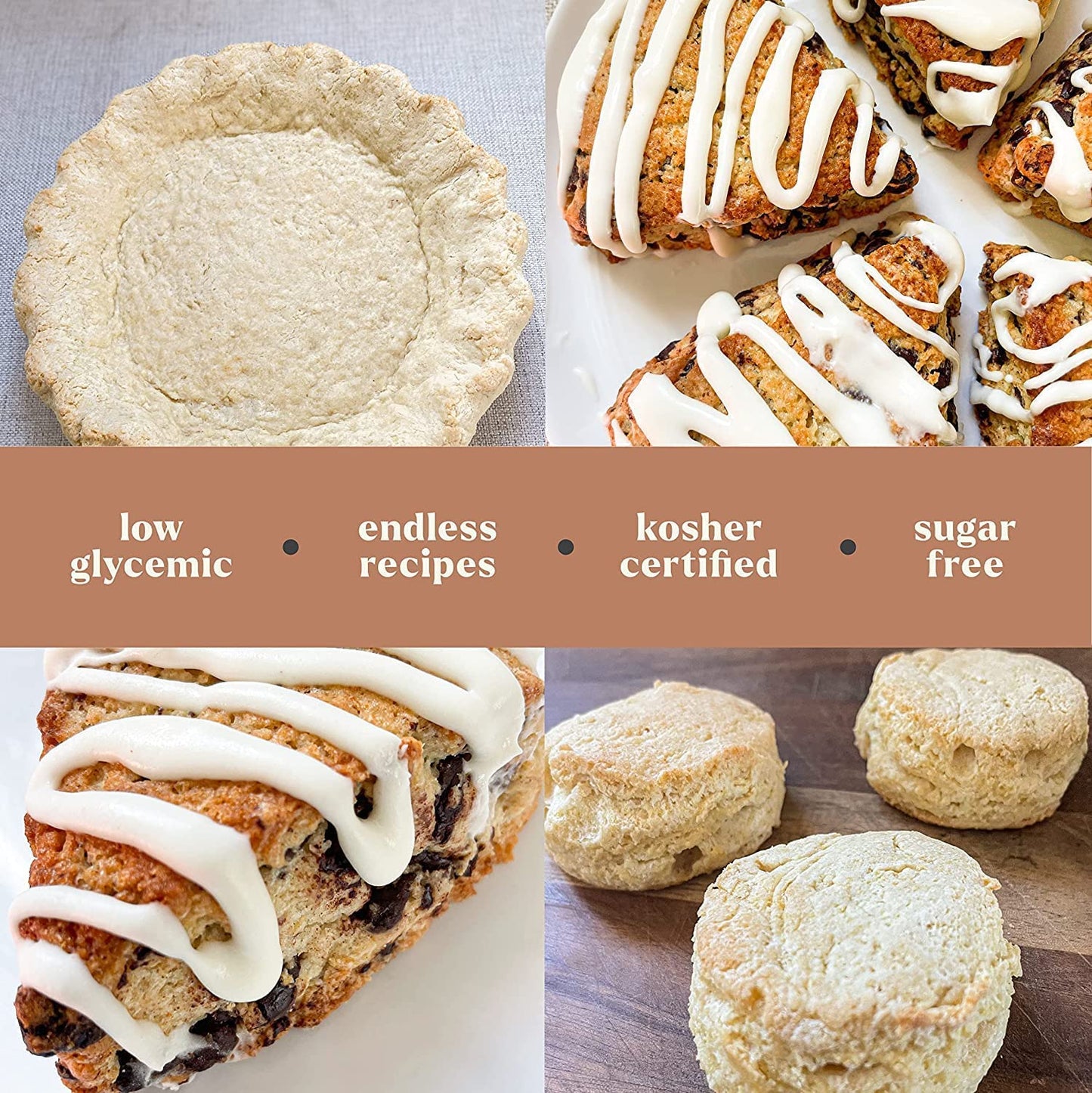 Scotty s Everyday - Keto Biscuit Zero Carb Mix - 0g Net carbs, 0g Added Sugar, Gluten-Free, High Fiber - No Nut Flours - 9.8oz,