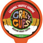 Crazy Cups Decaffeinated Caramel Hot/Iced Coffee Pods, 22 Count, Recyclable for Keurig K-Cups