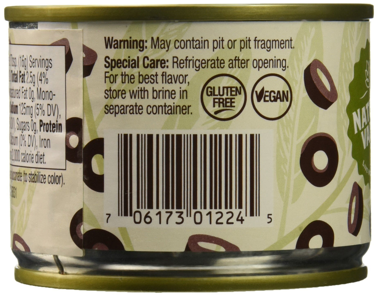 Natural Value Ripe Sliced Black Olives (24X2.25Oz)