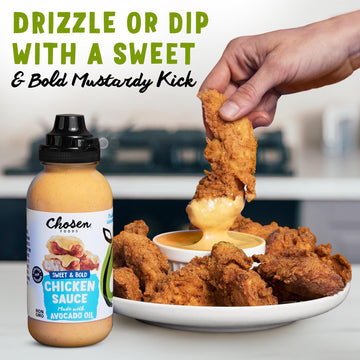 Chosen Foods Dip & Drizzle Sauces Variety Pack - Burger, Chicken, Everything Bagel Sauces - 3-Pack - 23.8 cm