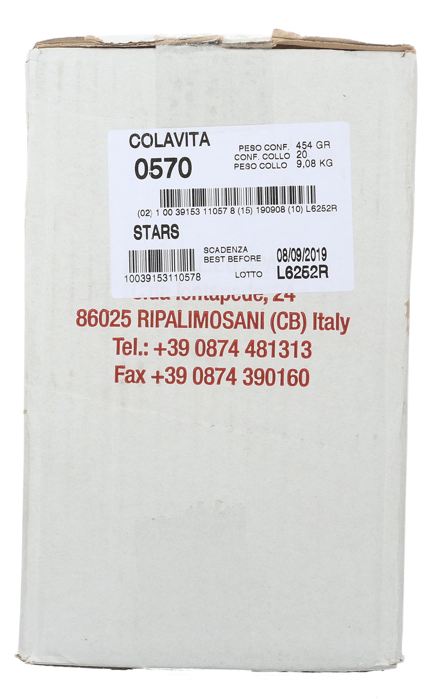 Colavita Pasta - Stars (Stelle), 1 Pound - Pack of 20