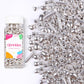 Sujoygar Metallic Sprinkles for Cake Decorating, Light Silver Pearl Sugar Rods Candy, Silver Sprinkles for Baking Cupcake Topper