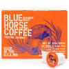 Blue Horse 'Gentle Giant' Hawaiian Roast (20% Kona) Coffee Pods - Toasted Coconut - Medium Roast, 24ct Single Serve, Compatible 
