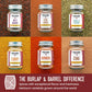 Burlap & Barrel 6-Pack Spice Gift Set - Chai, Five Spice & More - 19.5 cm Full Size Jars