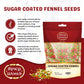 Spicy World Sugar Coated Fennel Seeds | Sweet Saunf Candy For Mouth Freshening - 14 Oz (400G) Pack | Premium Quality Fennel Mouth Freshener | Indian After Meal Digestive Treat