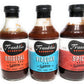 Franklin Barbecue Sauce 12.5oz Bottle (Pack of 3) (Sampler Pack 1 of Each Flavor)
