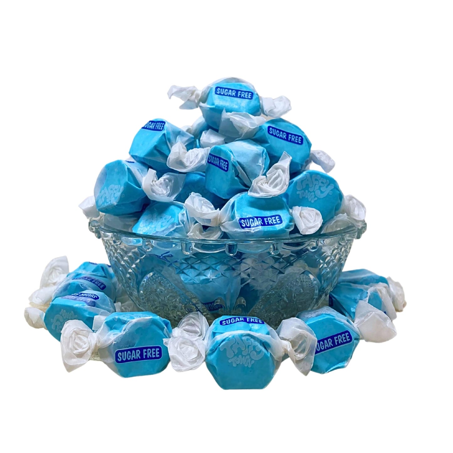 Sugar Free Blue Raspberry Salt Water Taffy - 1Lb (16Oz)