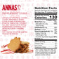 Annas Thins - Peppermint Pepparkakor - 5.25 Ounce (Pack of 1) non GMO + Vegan
