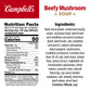 Campbell'S Condensed Beefy Mushroom Soup, 10.5 Ounce Can