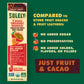 SOLELY - Organic Mango Chocolate Drizzled Fruit Jerky - 12 Individually Wrapped Strips - Fruit Leather Made from Dried Fruit - H