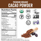 Viva Naturals Organic Cacao Powder  8 oz - Unsweetened Cocoa Powder With Rich Dark Chocolate Flavor  Perfect for Baking & Smoothies - Certified Vegan  Keto & Paleo  Non-GMO & Gluten-Free  227 g